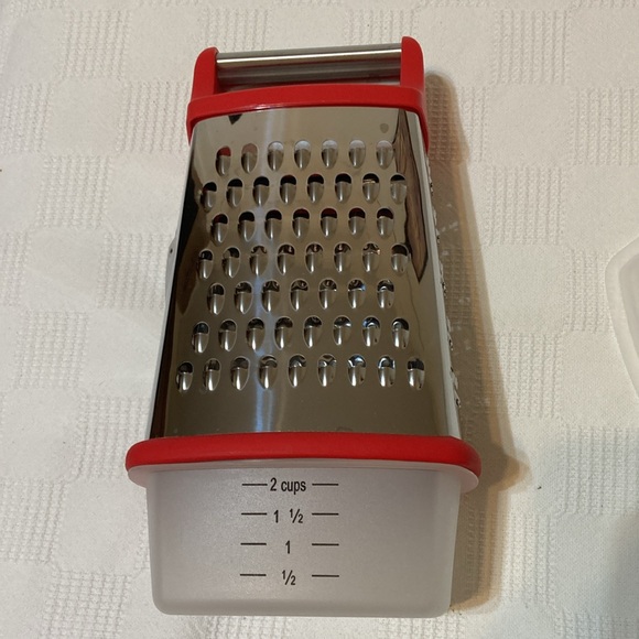 Cuisinart Other - CUISINART BRAND NEW RED GRATER WITH TWO PLASTIC COLLECTION CUPS